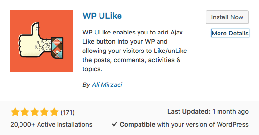 WP ULike WordPress Plugin